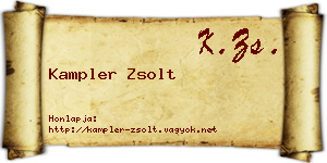 Kampler Zsolt névjegykártya