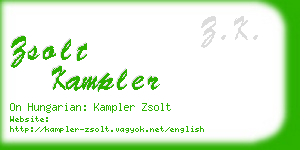 zsolt kampler business card